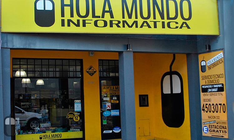 Interior del local HOLA MUNDO